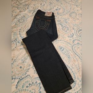 True Religion Vintage Lowrider Womens Holly Jeans size 27  Dark wash
